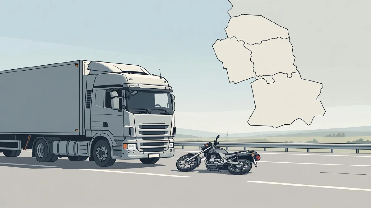 Bursa'da hatalı sollama yapan tırın motosiklete çarpması sonucu 2 kişi öldü — temsilî illüstrasyon