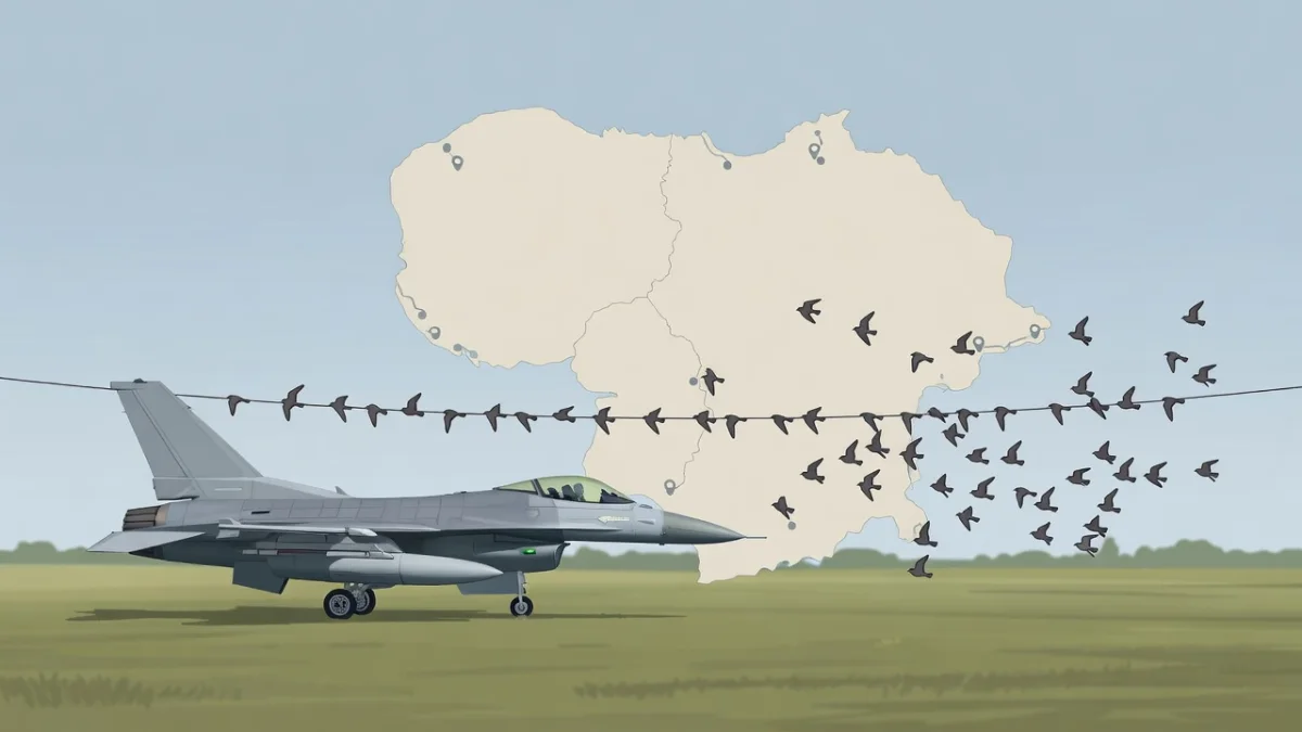 Litvanya'da NATO uçakları kuş sürüsü nedeniyle havalandırıldı — temsilî illüstrasyon