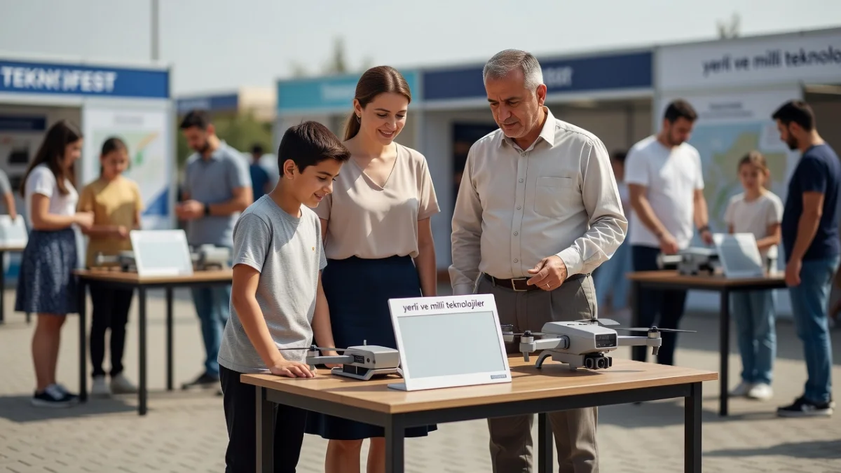 Şanlıurfa'da TEKNOFEST Güneydoğu'da çocuklar yerli teknolojileri keşfetti — temsilî sahne (yapay zekâ ile üretilmiştir)