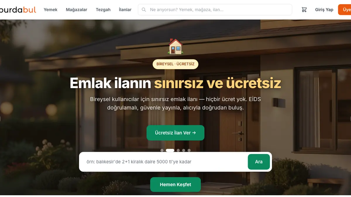 Görsel: burdabul.com — platformun ana sayfası (ekran görüntüsü)